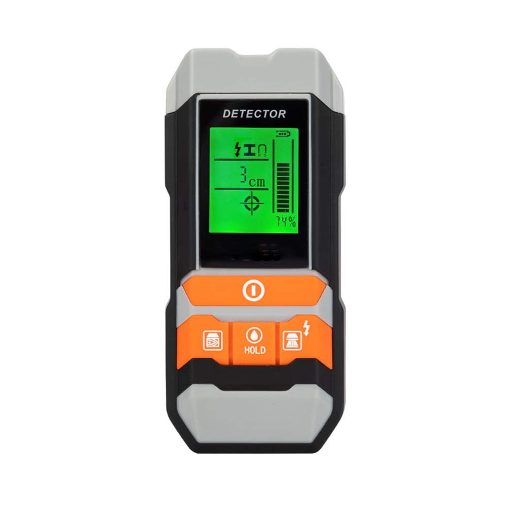 Detector de Pernos, buscador de Pernos, escáner de Pared 4 en 1 con Pantalla LCD HD para el Centro y el Borde del Metal, Pernos, Cables de CA y detección de tuberías