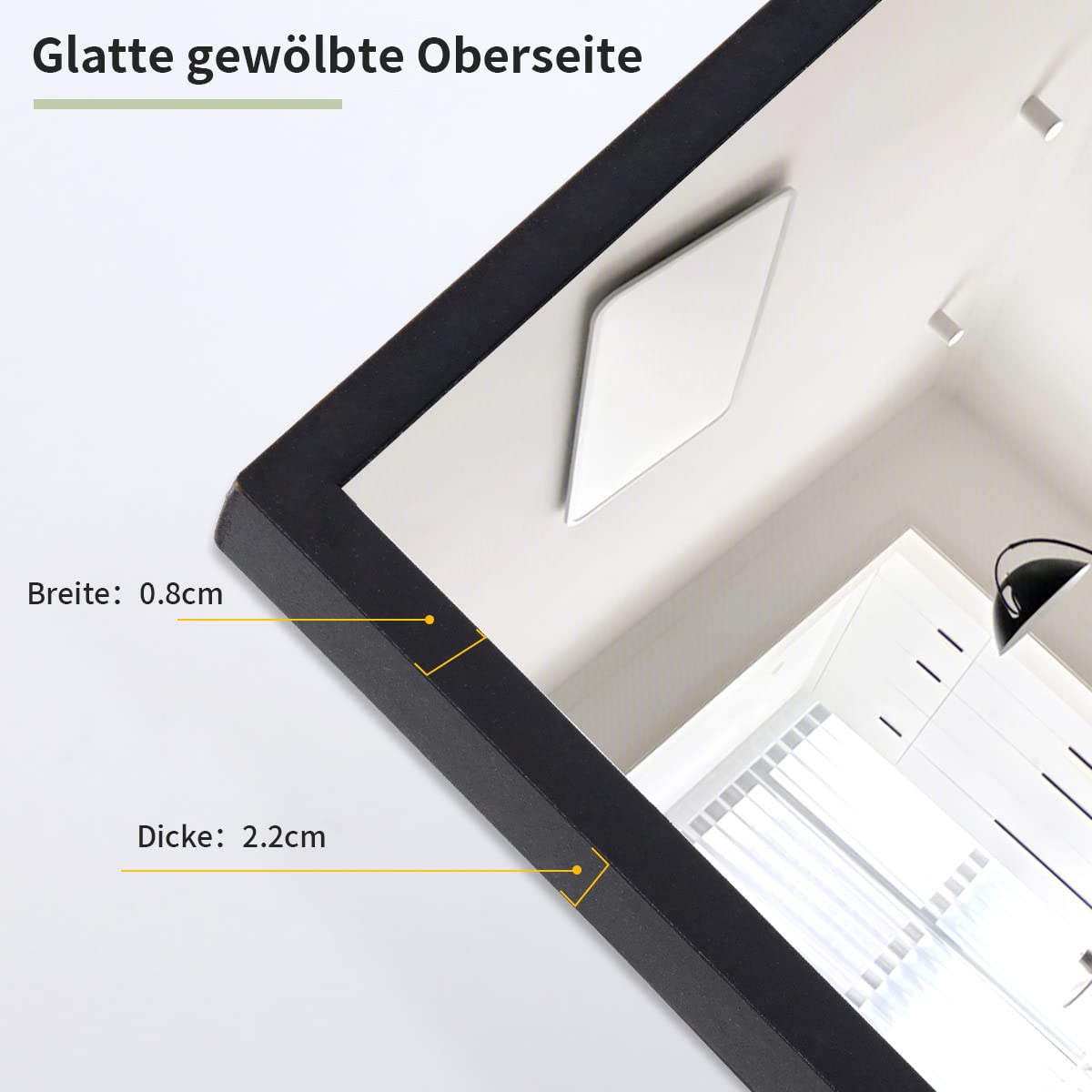 KAIDIDA Ganzkörperspiegel 162x53cm - Verzerrungsfrei & Stabil