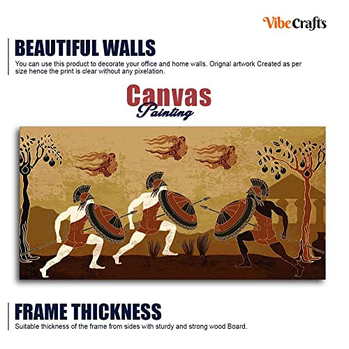 Image of VIBECRAFTS Canvas Paintings for Living Room Drawing Room Ancient Greece Canvas Wall Painting Fitted With Wooden Frame For Home | Office | Living Room | Gift (PTVCH 2496)