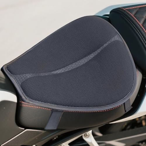 Cojín de asiento 3D para motocicleta transpirable con base anti-slip para viajes y oficina 3