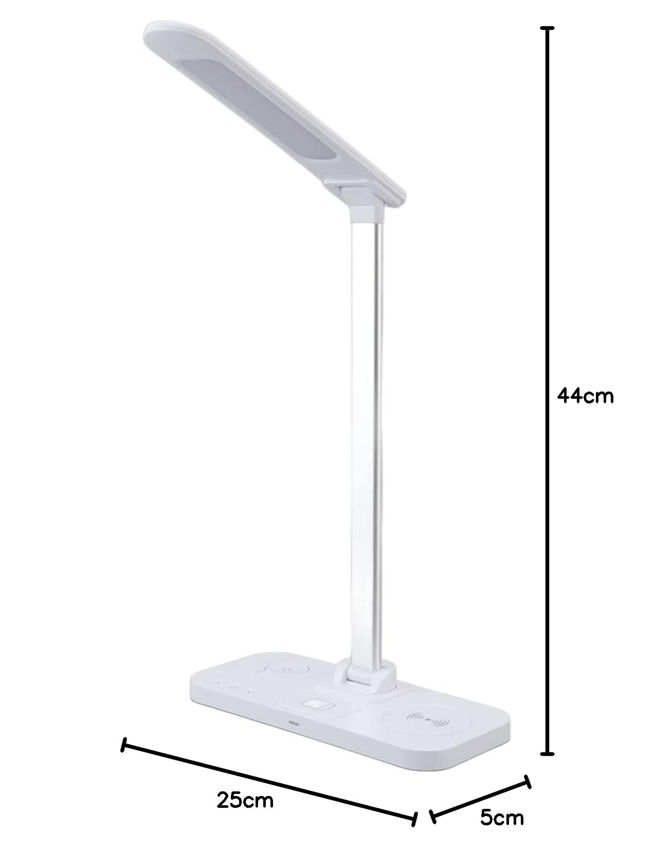 Greensen Lampada Scrivania di Ricarica Wireless, Spia Lampada Tavolo con Caricatore Rapido 15 W -addempiede a 3 Temperature di Colore per i Prodotti