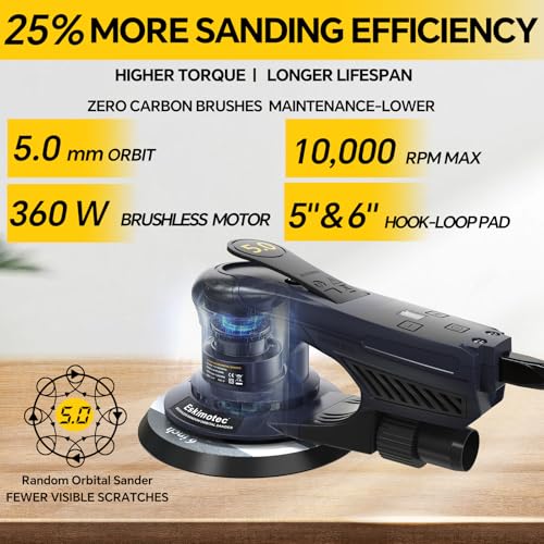 Eskimotec 5mm Brushless Orbital Sander