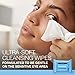 Neutrogena Makeup Remover Facial Cleansing Towelettes, Daily Face Wipes Remove Dirt, Oil, Sweat, Makeup & Waterproof Mascara, Gentle, Soap- & Alcohol-Free, 100% Plant-Based Cloth, 25 ct (Pack of 2)