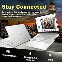 HP Stream 14" HD BrightView Laptop, Intel Celeron N4120, 16GB RAM, 288GB Storage (128GB UFS + 160GB Docking Station Set), Intel UHD Graphics, 720p Webcam, Wi-Fi, 1 Year Office 365, Win 11S, Silver — image 4