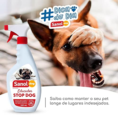 Sanol Dog Educador Para Cães Stop Dog 500 Ml Branco