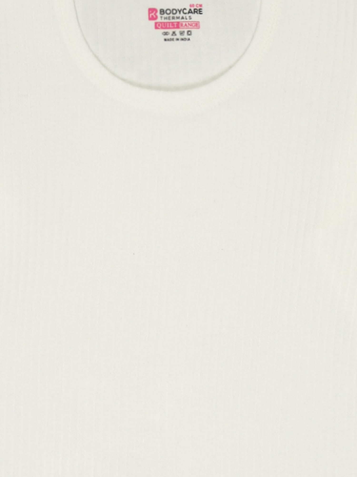 BODYCARE Unisex Round Neck Full Sleeves Thermal Top - White 1
