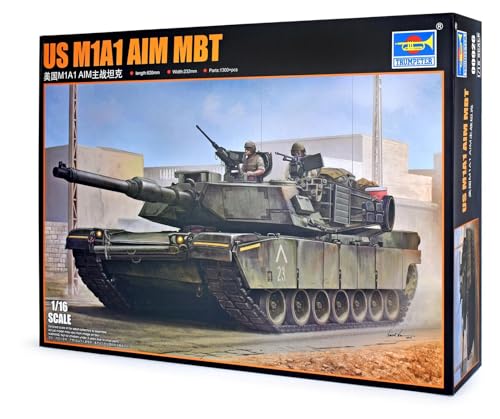Trumpeter 00926 M1A1 AIM 1/16 char d'assaut américain miniature à monter