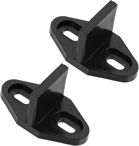 Angoily Guía de puerta de granero, 2 juegos de tapones ranurados, guías de piso, accesorios oscilantes, tope de puerta de armario, puerta de