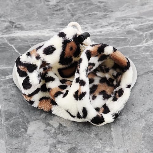 Briny River 2-teiliges Bartagamen-Kleidungsstück für Eidechsen Pullover Jacke Leopardenmuster Und Schwarz