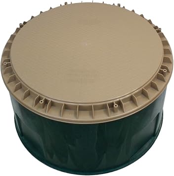 Polylok 24 Heavy Duty Cover/Lid for Corrugated Pipe (TAN) (3008-THD)