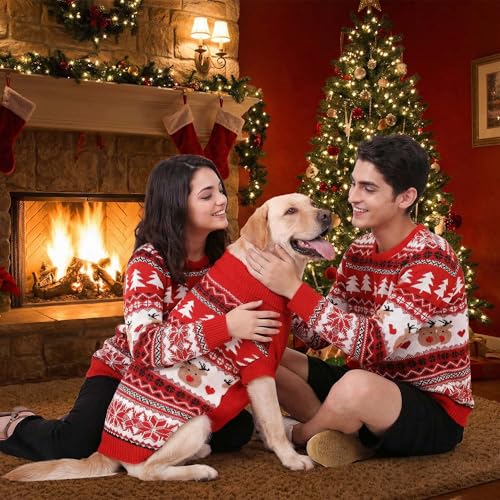 MuYaoPet Hunde- und Besitzer-Kleidung, für kleine und mittelgroße und extra große Hunde/Damen/Herren/Besitzer, passende Pullover separat (nur für Haustiere, Größe M)