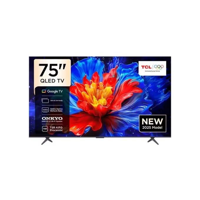 TCL テレビ　75インチ　75P8Kモデル　4k 144hz VRR対応 Amazon | TCL 75P8K テレビ 75インチ スマートテレビ 4K QLED カラフル