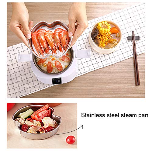 C-Y 1.8L Mini Reiskocher Steamer, 300W Elektrischer Dampfgarer Lunch Box Bewegliche Multifunktionsnahrungsmittelheizung… – Bild 3