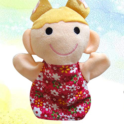 NUOBESTY Coleção Familiar Fantoche Pré-Escolar Ensinando Fantoche de Mão Macia Filha Filho RPG Luvas