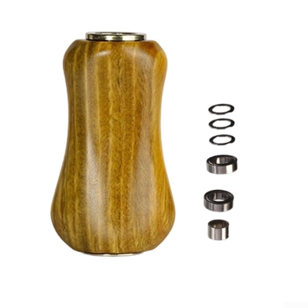 Pomello in legno naturale, 3,6 cm, per mulinelli, manico in legno naturale | Sei tipi di legno rari, motivi unici, fragranza aromatica, lunghezza 3,6 cm, forma ergonomica a pillola