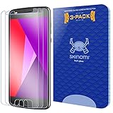 [3-Pack] Moto Z2 Play Screen Protector, Skinomi Tech Glass Screen Protector for Moto Z2 Play 5.5 [9H] [ULTRA CLEAR] [2.5 Round Edge] [Scratch Resistant] [Easy Install]