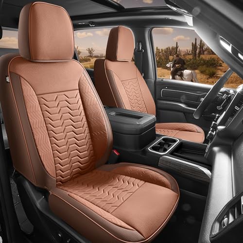 Image of Red Rain Leather Seat Cover for Chevy Silverado Seat Covers 2019 to 2026