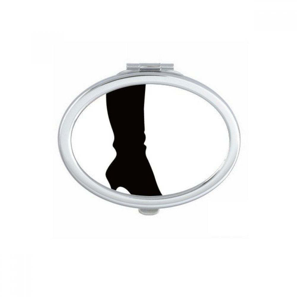 Miroir de poche ovale portable dans votre sac à main pour un maquillage parfait en déplacement