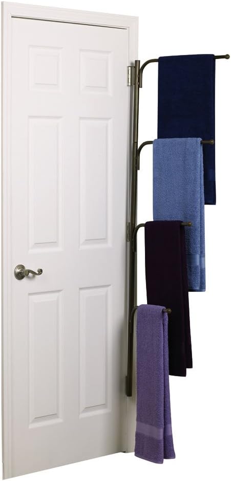 Household Essentials H12006 Hinge-It Clutterbuster 4-Bar Hanging Valet, Bronze