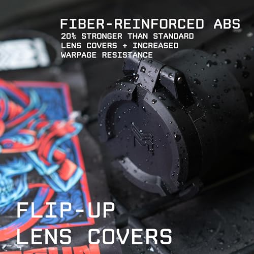 Monstrum Pro Series Flip-Up Scope Lens Covers (Eyepiece | 37-42 mm Diameter)