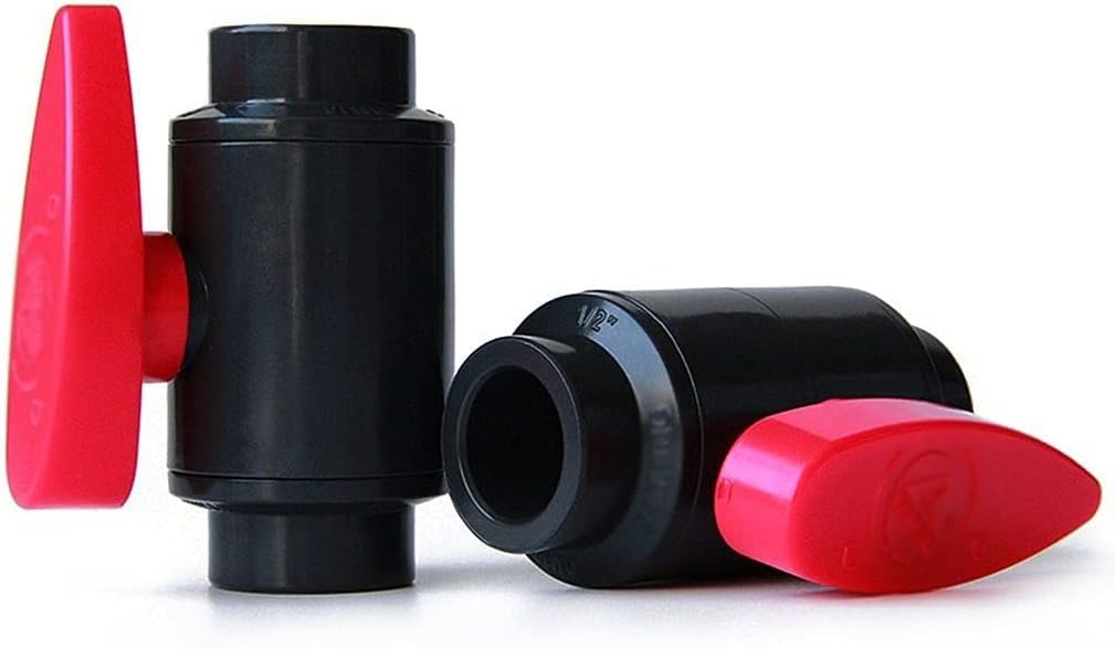 Qumiuu Valvole di intercettazione dell'acqua, valvola sfera in PVC | Valvola sfera di precisione con maniglia della valvola di controllo in PVC - Efficaci raccordi per tubi con valvole sfera