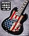 Leo Jaymz 39 Inch Solid Body Electric Guitar,Maple Neck and Laurel Wood Fretboard (US Flag)