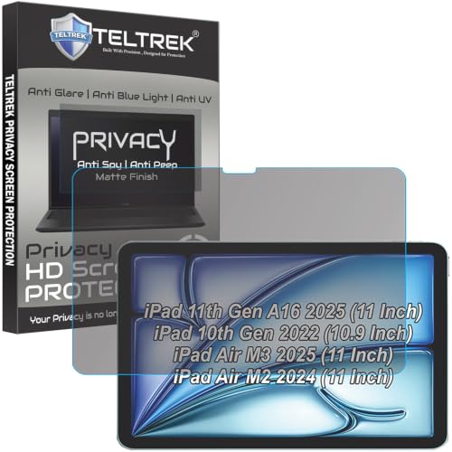 Image of Privacy Matte Screen Guard Compatible With iPad A16 2025 11th Gen (11 inch Inch Tab) & 10th Gen 10.9 Inch 2022 & iPad Air 11 Inch M3 2025 / M2 2024 Tablet Not a Tempered Glass Screen Protector