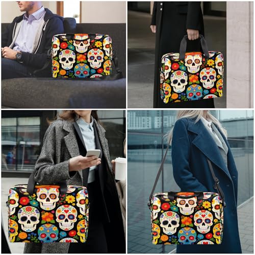 Bolso para laptop 16 pulgadas diseño Skull Art México miniatura 7