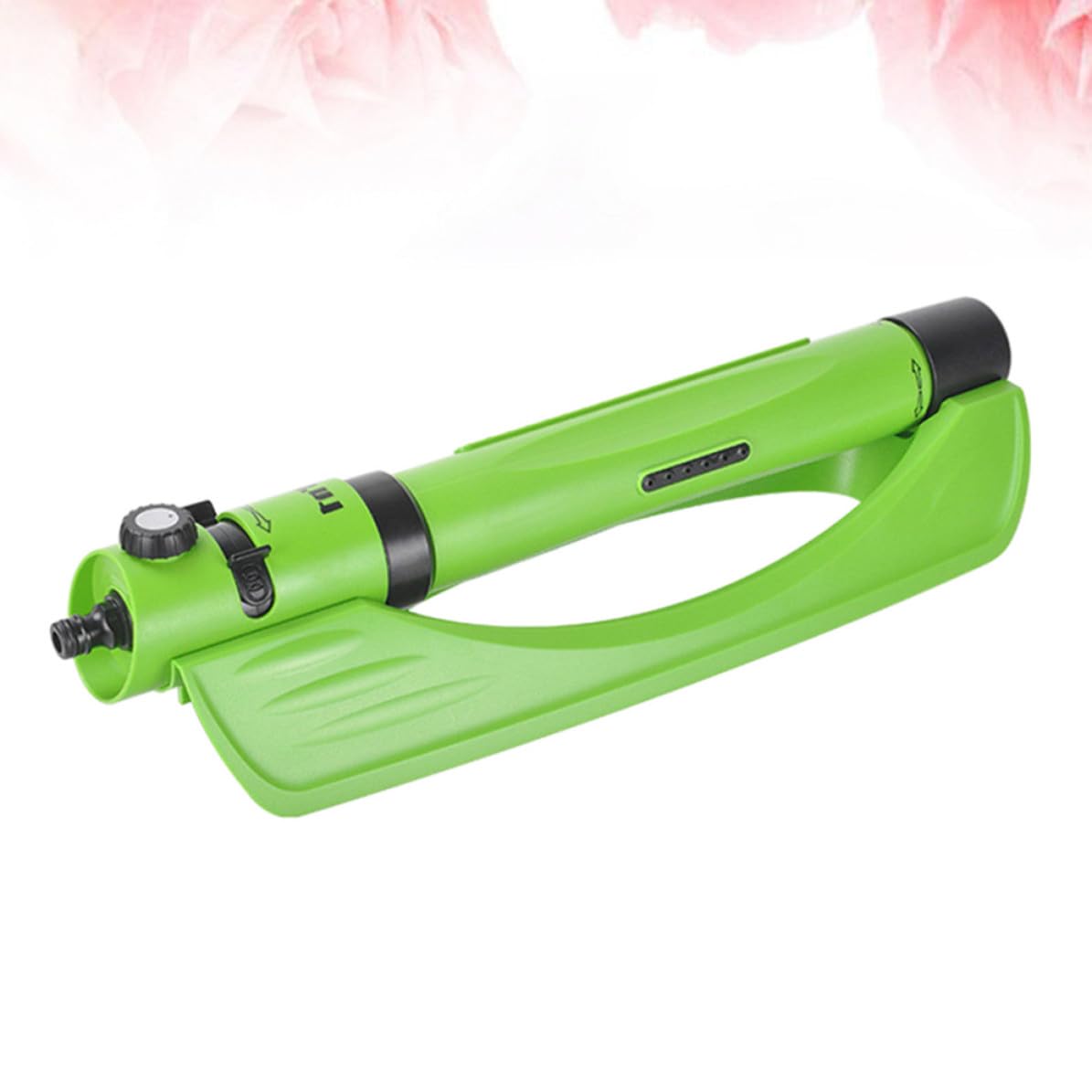 CRAFTHROU Grüner Rasensprenger aus Abs mit Mehreren Sprühmodi und Weiter Bewässerungsreichweite Drehbarer Gartensprinkler für Pflanzen und Blumen im Garten