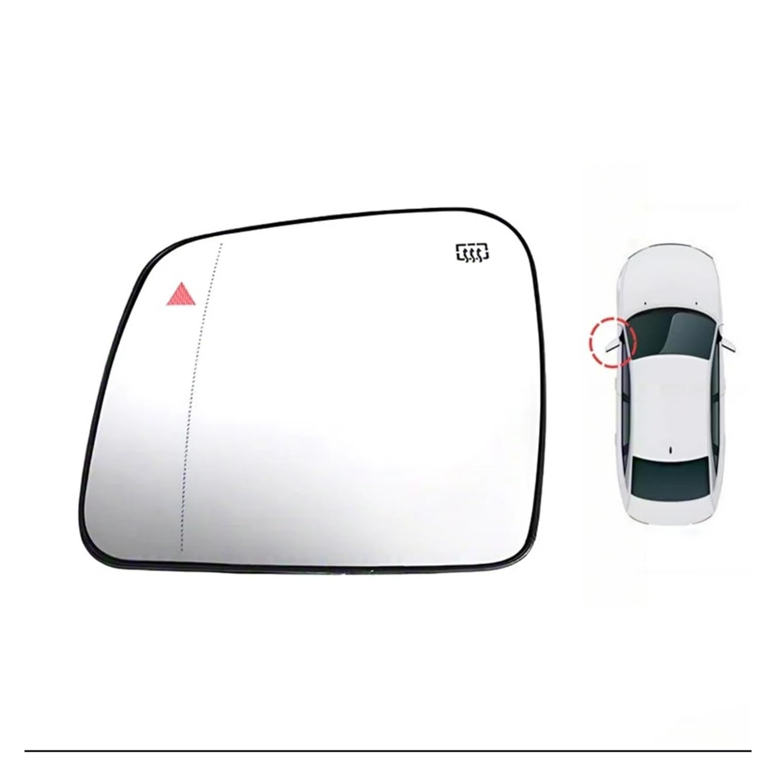 Verre Miroir Voiture Pour Jeep Pour Grand Pour Cherokee 2011-2021 Gauche Ou Droite Angle Mort Chauffé Rétroviseur Latéral En Verre