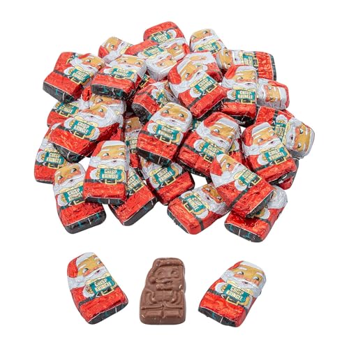 Fun Express Mini Chocolate Santa Crisps - 57 Pieces