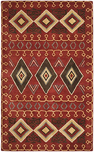 Tapete SAFAVIEH 4' x 6' Rojo / Multicolor miniatura 3