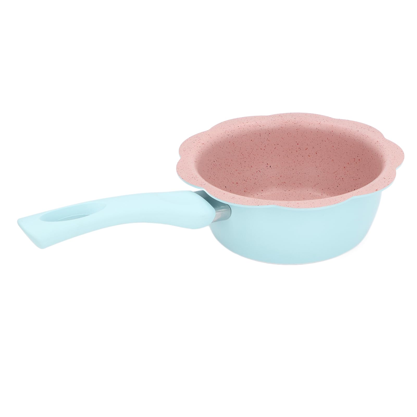 Hztyyier Piccola Casseruola Antiaderente con Cestello per Cottura a Vapore per Alimenti per Bambini, Distribuzione Uniforme del Calore - Lega di Alluminio [1 Set X Casseruola] (Stile 2)