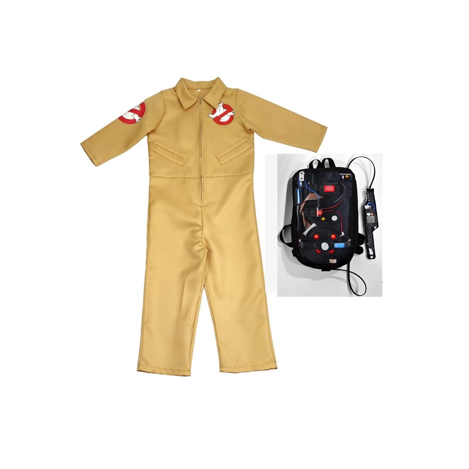 Costume da Ghostly Busters per bambini, set da 3 pezzi e tuta per Halloween