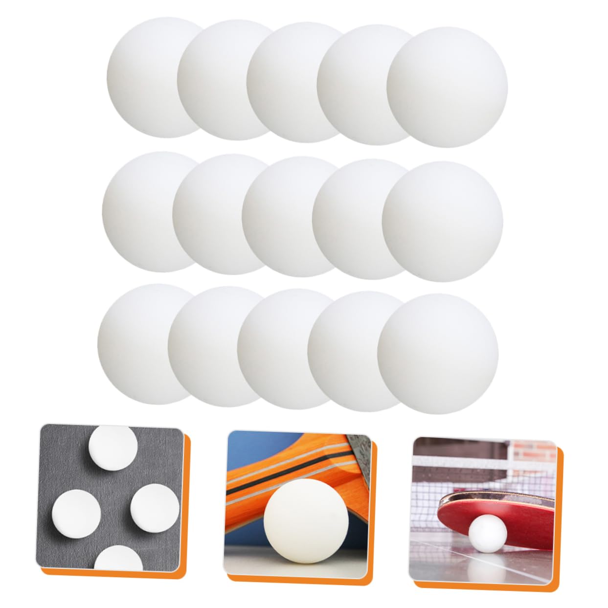 Toyvian 100 Piezas Balones De Ping Pong para Entrenamiento Avanzado De Práctica Balones De Ping Pong para Uso Escuela Gimnasio De Tenis De Mesa