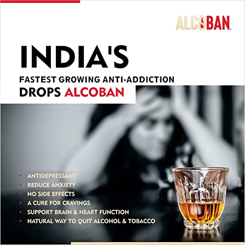 Image of Alcoban Anti-Addiction Drops Combo - Nasha Mukti for Alcohol, Smoking & Tobacco - Liver Tonic & Immune Booster (3 Bottles)