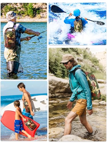 Image of HEETA Waterproof Dry Bag for Women Men, 5L /10L /20L /30L /40L Roll Top Lightweight Dry Storage Bag Backpack with Emergency Whistle for Travel, Kayaking, Boating, Camping, Beach, Cruise Ship Essentials