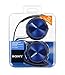 Sony Foldable Headphones with Smartphone Mic and Control - Metallic Blue