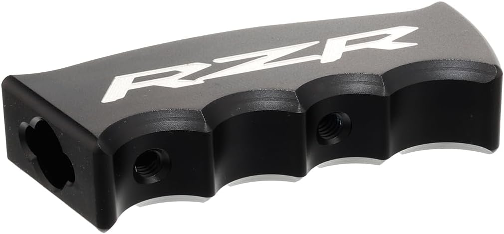 Custom Billet Pistol Grip Shift Knob – Anodized Black 6061 Aluminum, Compatible with Polaris RZR, Ranger, Sportsman Shifters