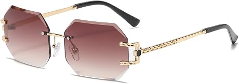 Occhiali Da Sole Fashion Shield Grande Protezione UV Senza Montatura – Donna Uomo
