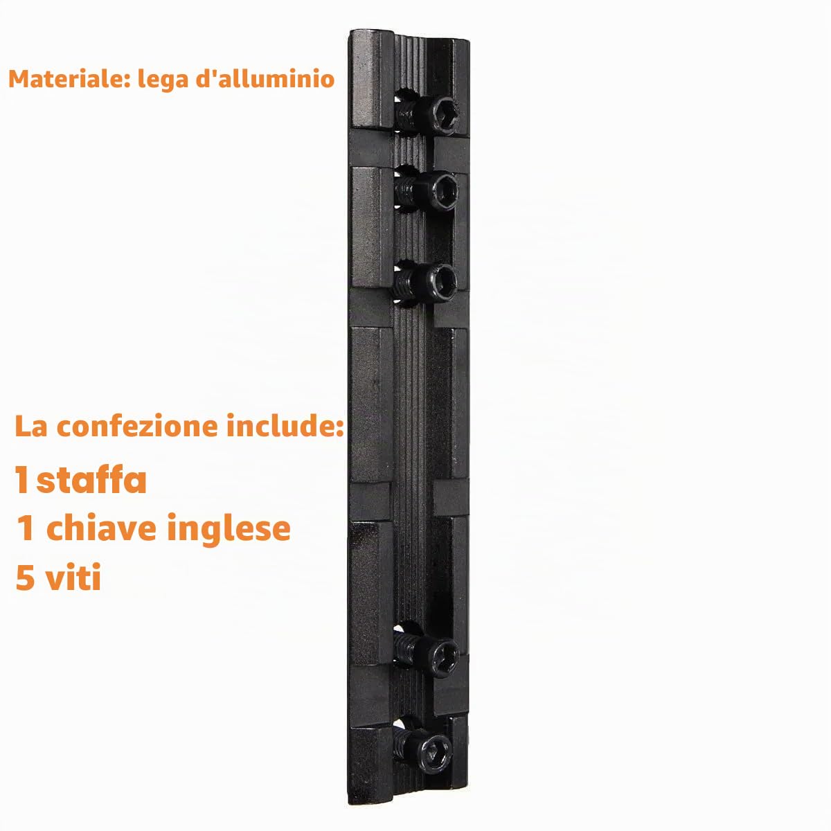 ACEXIER Guida Picatinny/Dovetail da 10 cm Guida a basso profilo Montaggio guida Weaver Picatinny da 20 mm