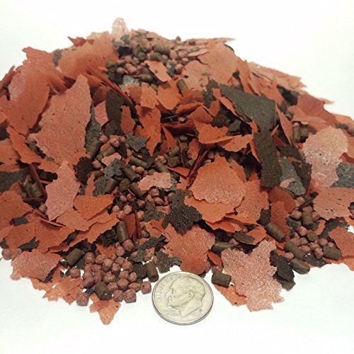 Aquatic Foods Inc. Gourmet Flake Blend - Blackworm & Beef Heart Mix in Flakes, Sinking Bits, Floating Pellets. GFB-150 1/4-lb