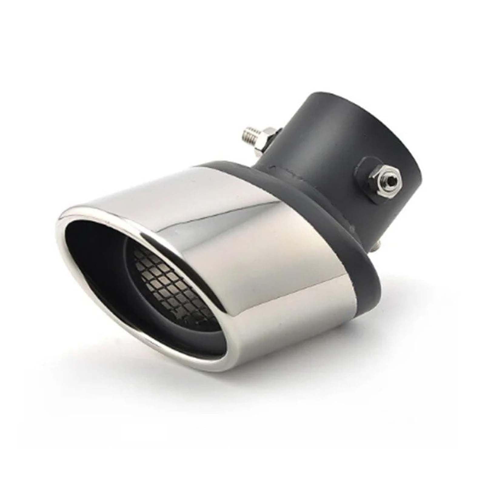 UEXAXNSRE For Benz CLA Shooting Brake (X118) 2023- Exhaust Tip, 63mm Inlet Car Exhaust Tailpipe Stainless Steel Muffler Tip, Oblique Cut Chrome Tailpipe Extension,Bend