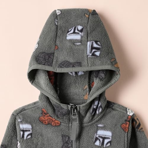Amazon Essentials Disney | Marvel | Star Wars Boys and Toddlers' Polar Fleece Full-Zip Hooded Jacket4