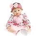 SanyDoll Reborn Baby Doll Silicone vinyl 22inch 55cm Lovely Lifelike Cute Baby Boy Girl Toy Beautiful dress