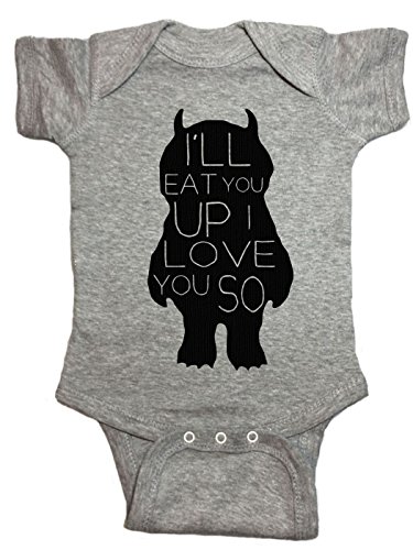 Image of Where The Wild Things are Baby One Piece Love You So Bodysuit