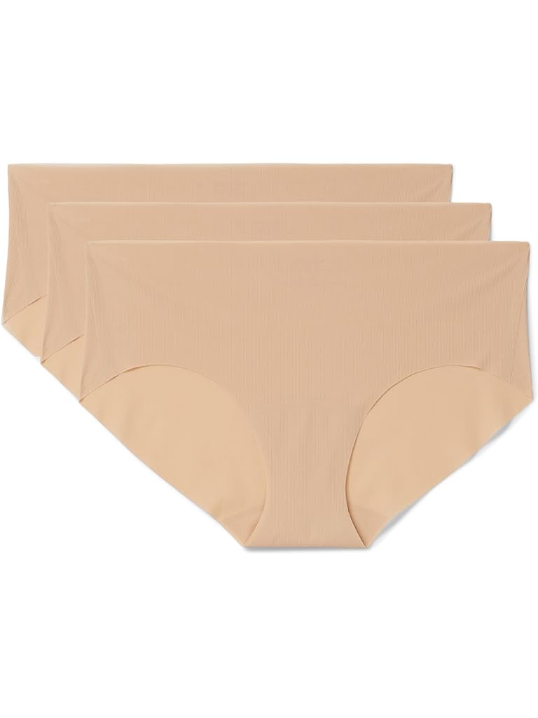 Beige Commando Invisible Rib One Size Bikini 3-Pack GP225