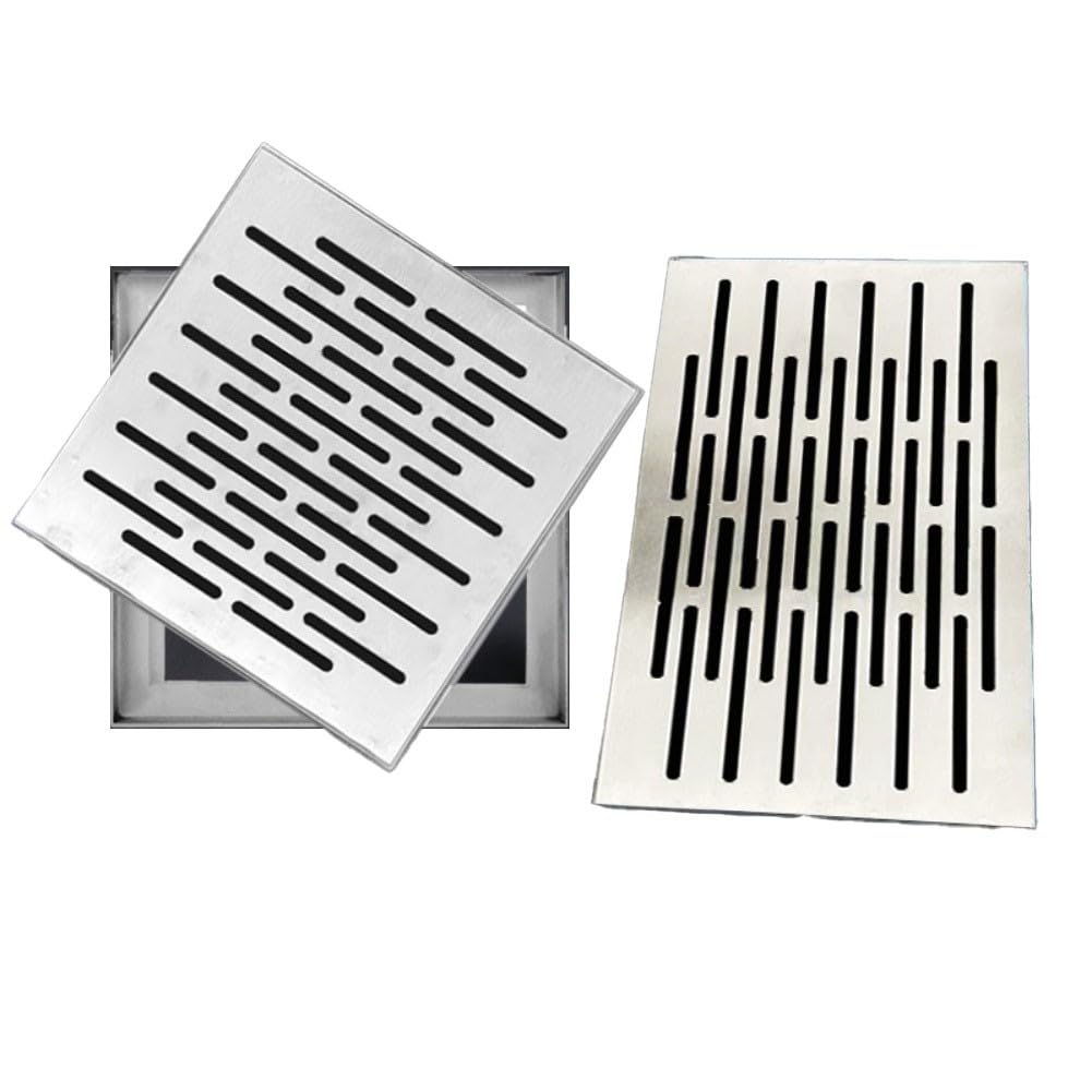 Bouchon de vidange sol inox multi-trous pour le drainage de votre buanderie