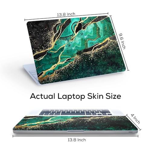 Image of Marbel D15 Top+Wrist Pad Vinyl Laptop Skin /Sticker /Cover for 14 Inches Laptops Laminated-Removable-HD Quality Compatible for Hp-Dell-Sony-Lenovo-Asus etc.(13.8x9.6 Inches)