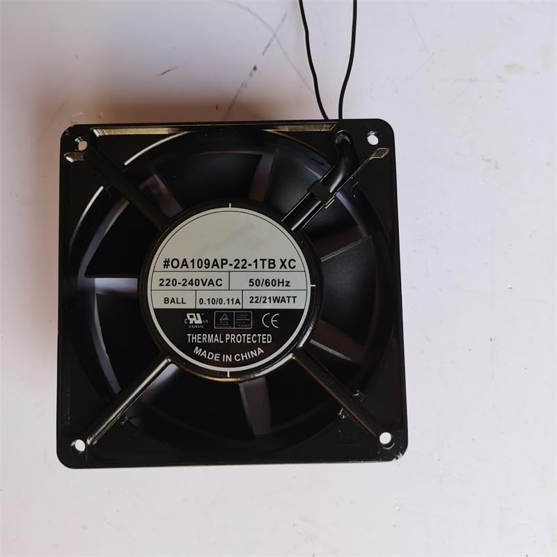 120x120x38mm AC Axial Fan 120mm Cooling OA109AP-22-1TB XC 220V~240V 3000 RPM Dual Ball Bearing High CFM Quiet for Server Cabinet AV Amplifier